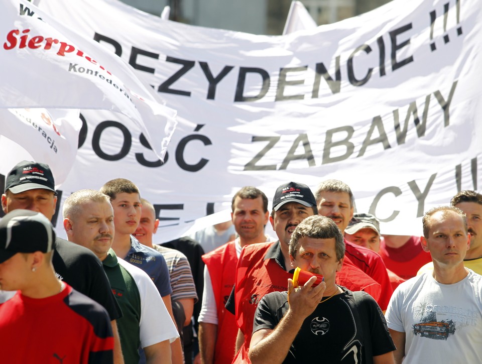 RUDA ŚLĄSKA PROTEST GÓRNIKÓW