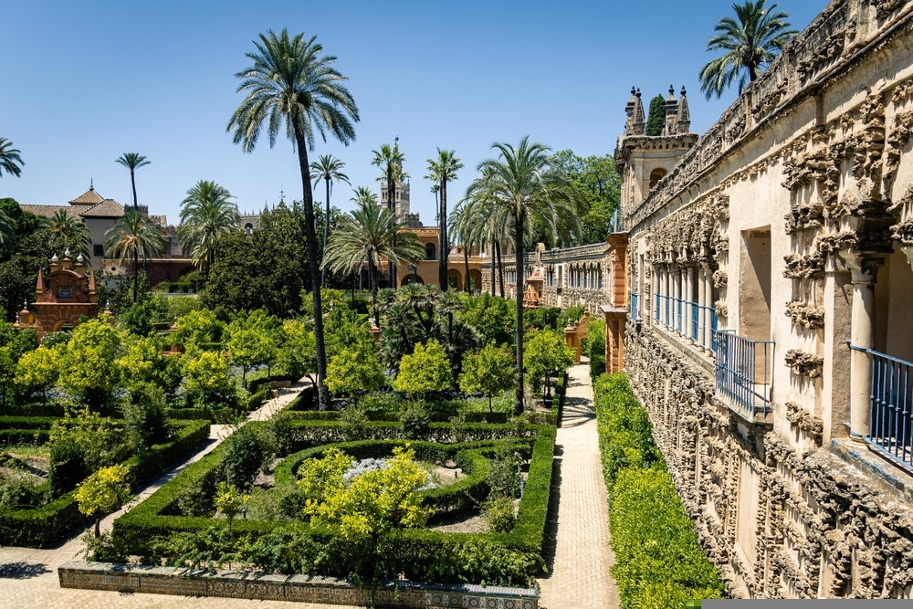 Záhrady paláca Real Alcazár, Sevilla