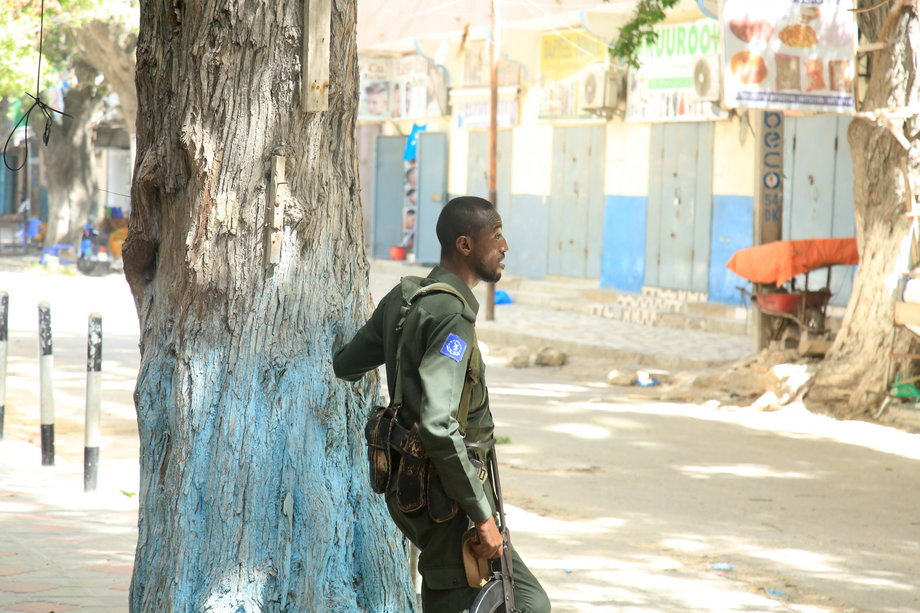 W Mogadiszu, stolicy Somalii, doszło do ataków bombowych. Zdjęcie z 22 stycznia 2023 r.