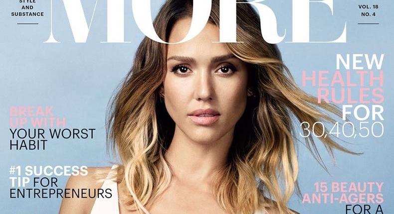 Jessica Alba covers More Magazine May 2015 issue