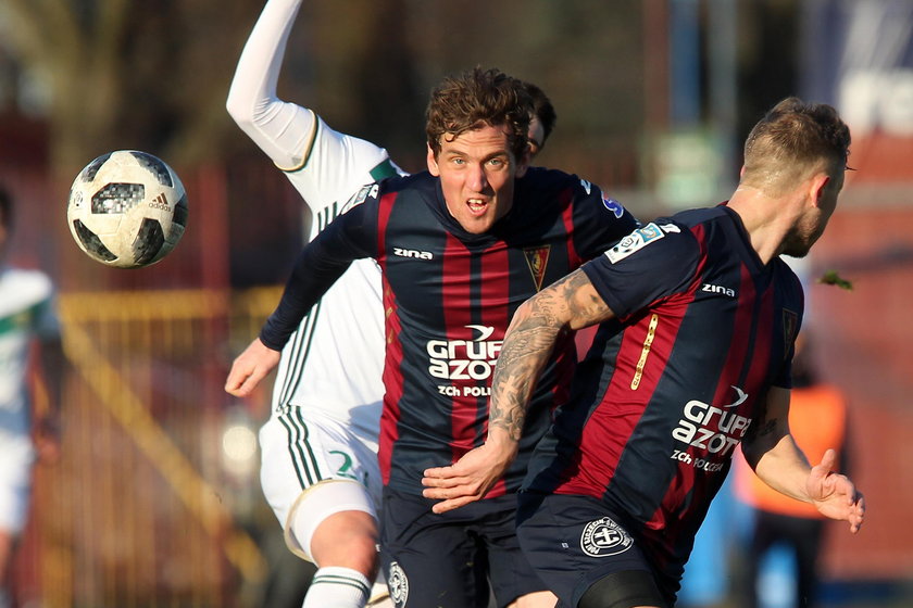 Pilka nozna. Ekstraklasa. Pogon Szczecin - Sandecja Nowy Sacz. 10.02.2018