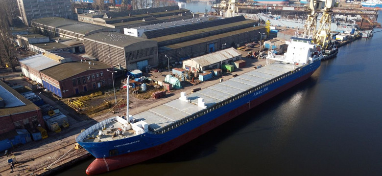 Rosyjski statek aresztowany w szczecińskiej stoczni "Gryfia"