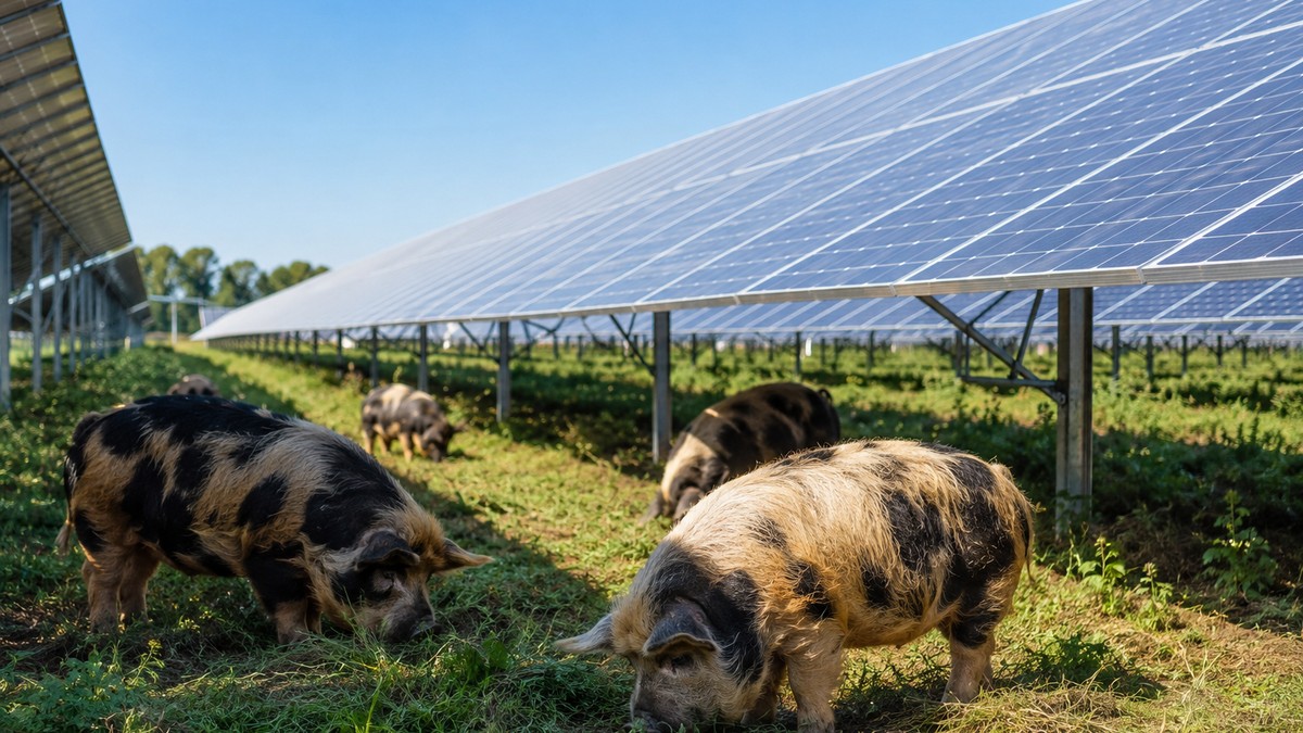  Svinje čuvaju solarne panele: Ovo neobično rešenje štedi milione