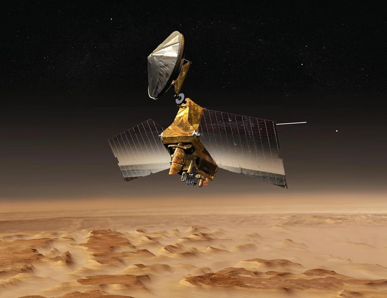 Wizja artystyczna sondy Mars Reconnaissance Orbiter