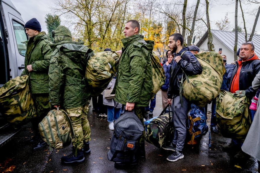 Mobilizacja w Moskwie, październik 2022 r.