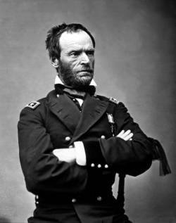(William Tecumseh Sherman, 1865 r.)  William Tecumseh Sherman, 1865 r. (fot. Mathew Brady, obecnie w zbiorach  National Archives)