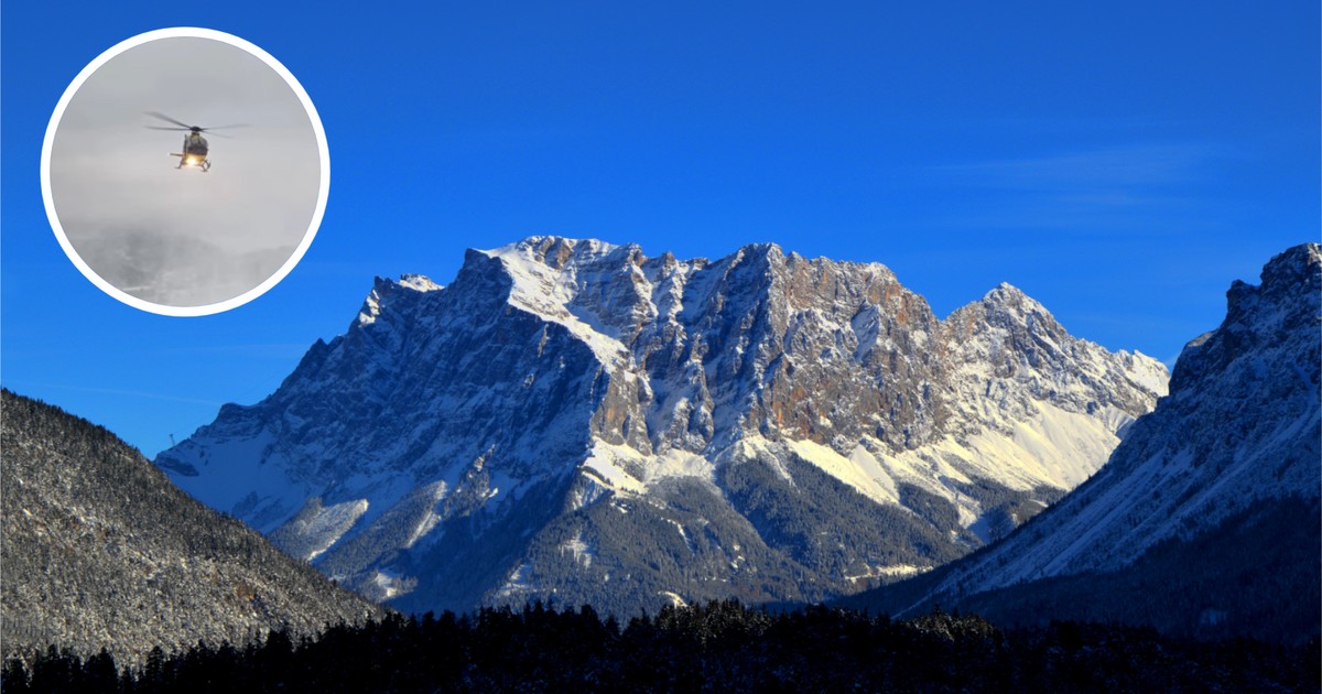 Zugspitze. Przyjaciele poszli na wschód słońca. Jednego nie wrócił