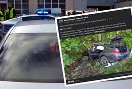 Groźny wypadek policjantów z grupy Speed. BMW zderzyło się z ciężarówką