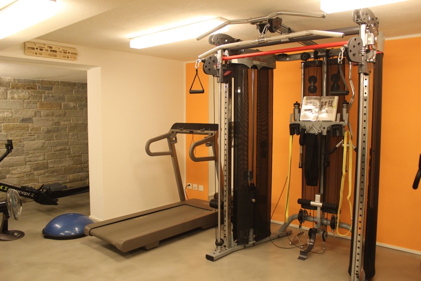 Im Keller gibt es ausserdem ein Gym. 
