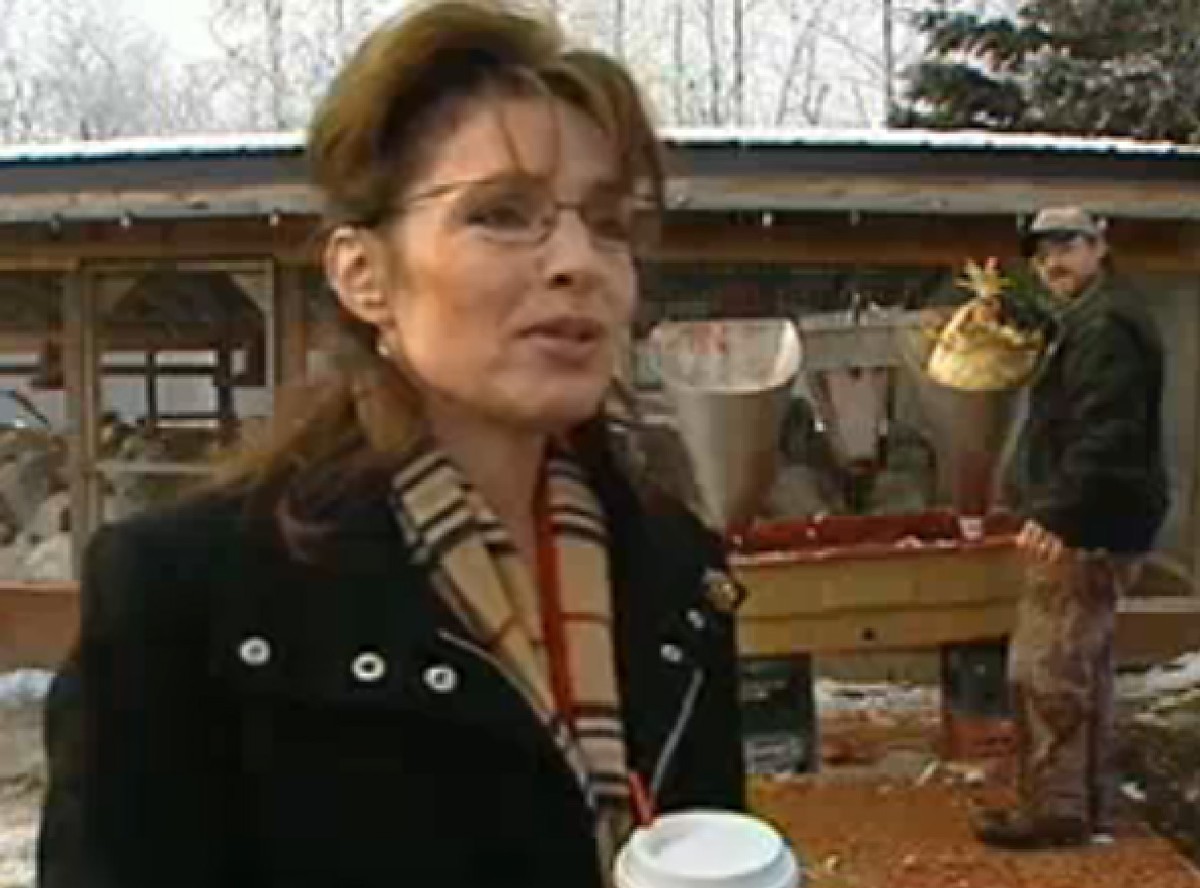Podczas wywiadu z Palin ścinali łby indykom