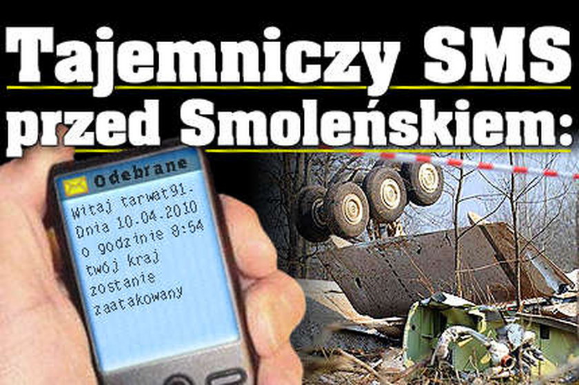 Tajemniczy SMS przed Smoleńskiem