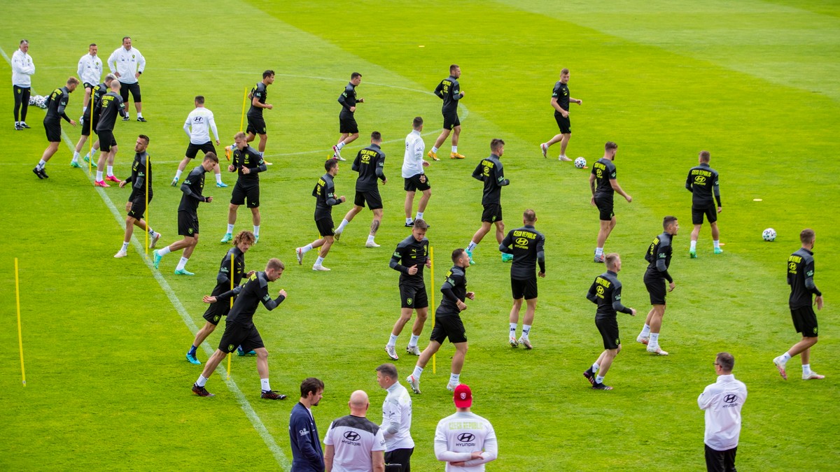 Trening reprezentacji Danii