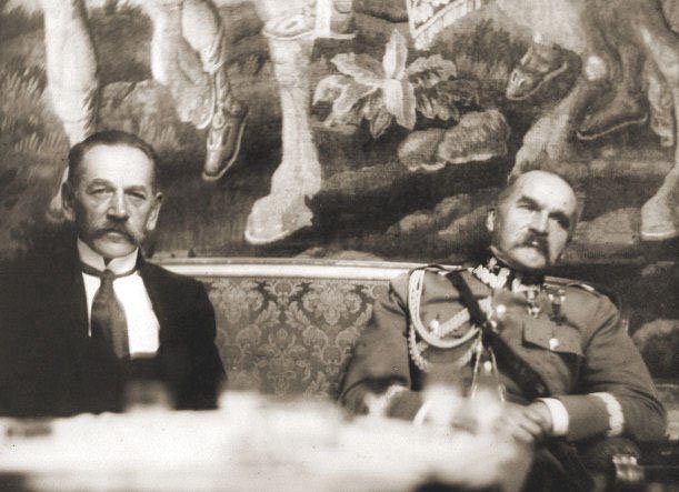 Józef Piłsudski i Jędrzej Moraczewski