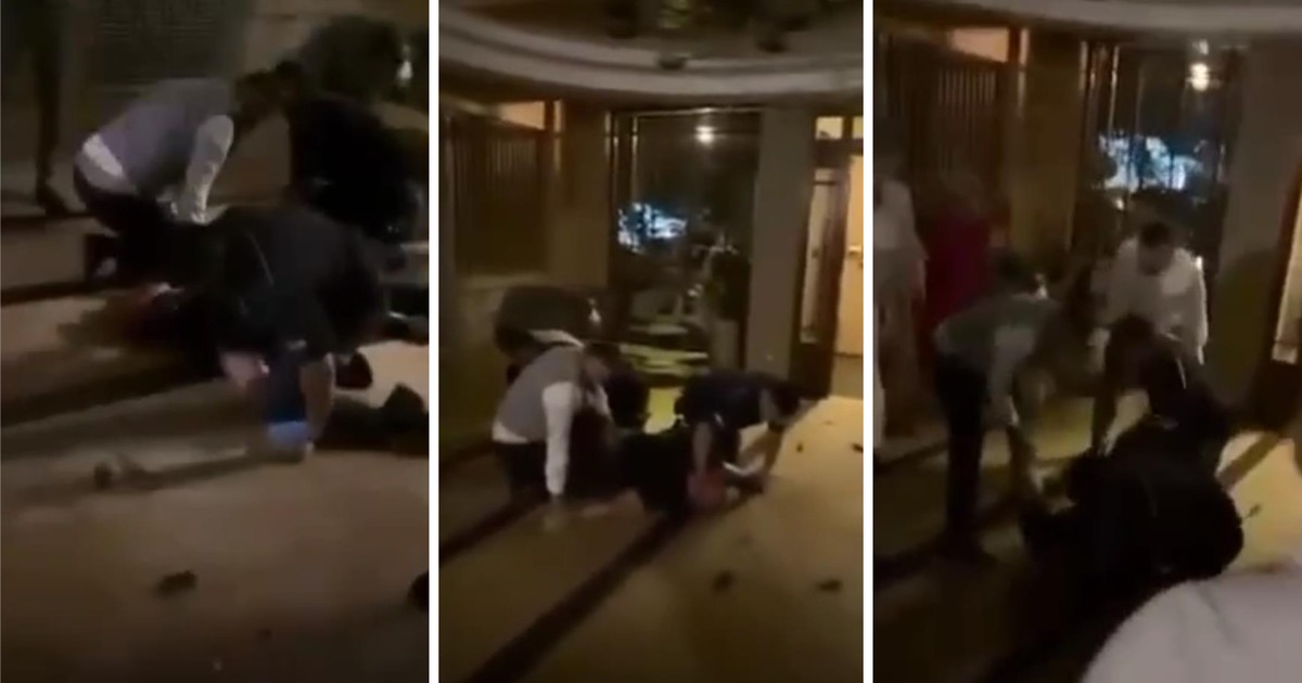 Śmiertelna bójka na weselu w Wadowicach. Nie żyje 38-latek. Tak wyglądał moment, gdy wkroczyła policja