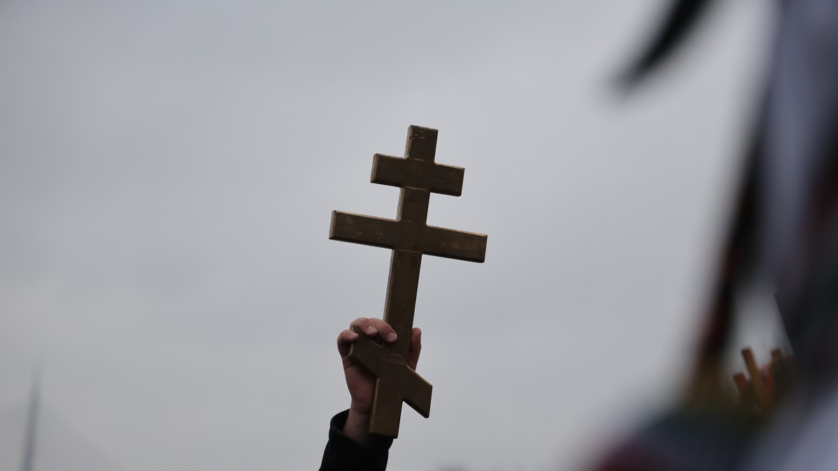 Plivanje za Časni krst, ilustracija