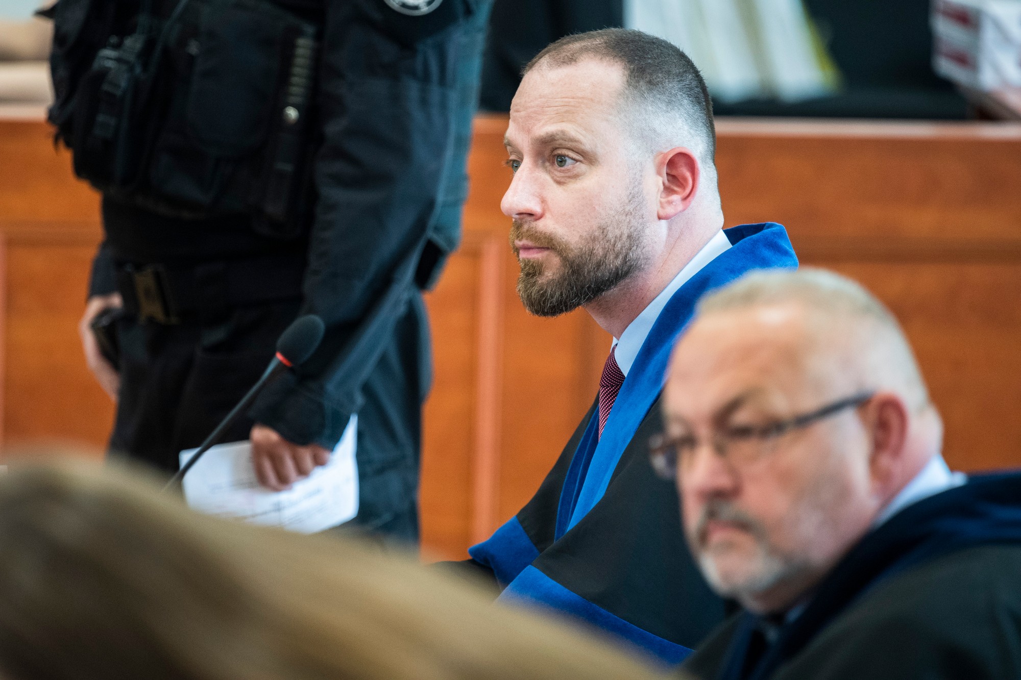 Obhajca Mariana K. Marek Para a advokát Aleny Zs. Štefan Neszméry.