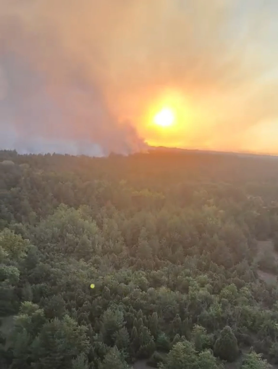 Deliblatska peščara gašenje požara iz helikoptera