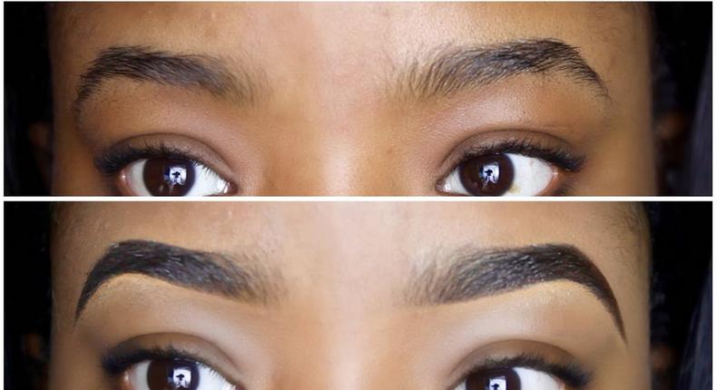 The easiest way to draw brows on with pencil