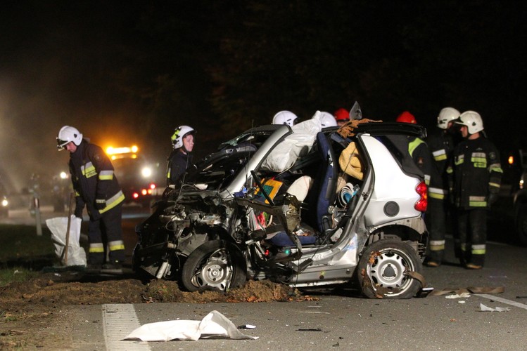 Wypadek w Rekowie Dolnym po pościgu policji