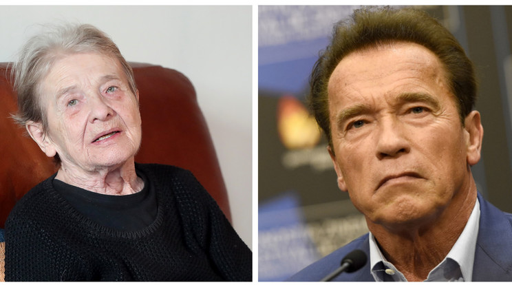 Törőcsik Mari és Arnold Schwarzenegger /Fotók: Pozsonyi Zita, Northfoto