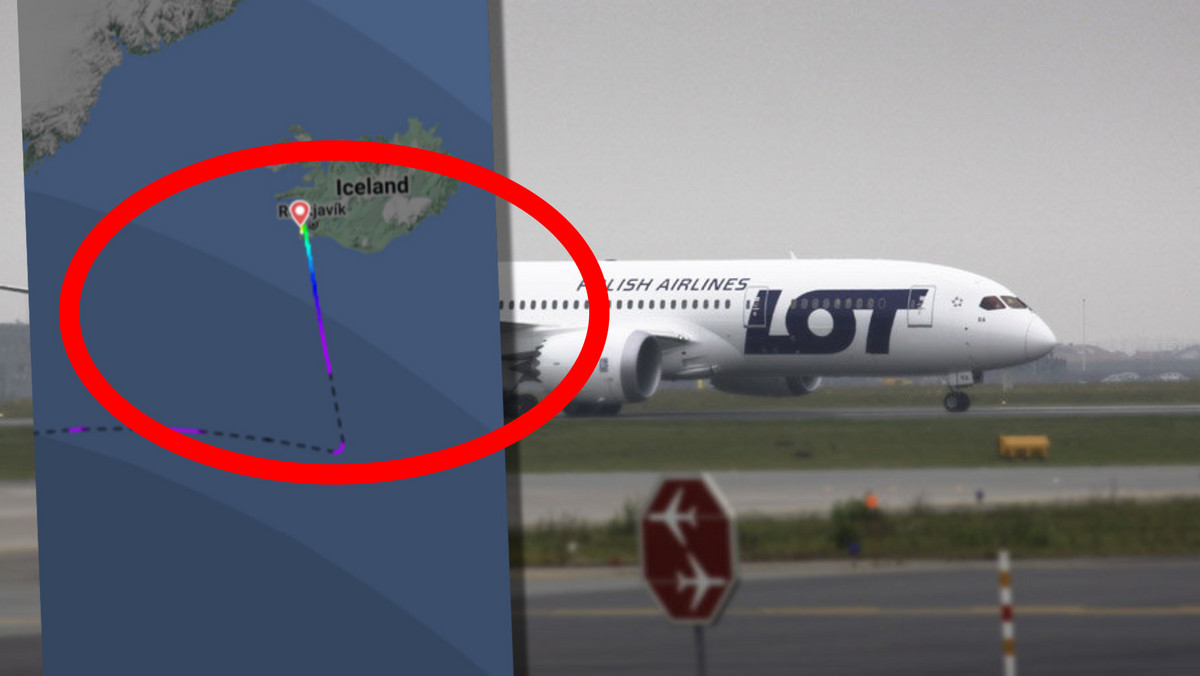 Samolotu LOT-u lecący z Nowego Jorku do Warszawy miał nieplanowane lądowanie na Islandii