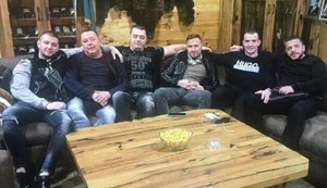 Marko Miljković, Veljko Belivuk, Radoje Zvicer, Petar Lazović i Ljubo Milović