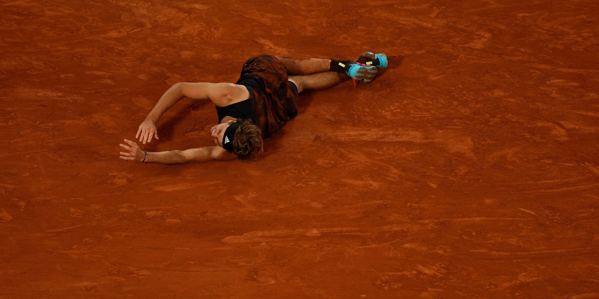 Alexander Zverev doznał dramatycznie wyglądającej kontuzji. 