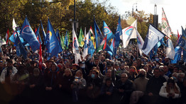 A Békemenethez képest alig voltak az ellenzék október 23-i erődemonstrációján