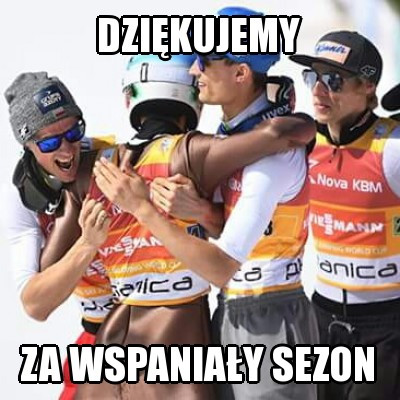 To był wyjątkowy sezon dla polskich skoczków - memy