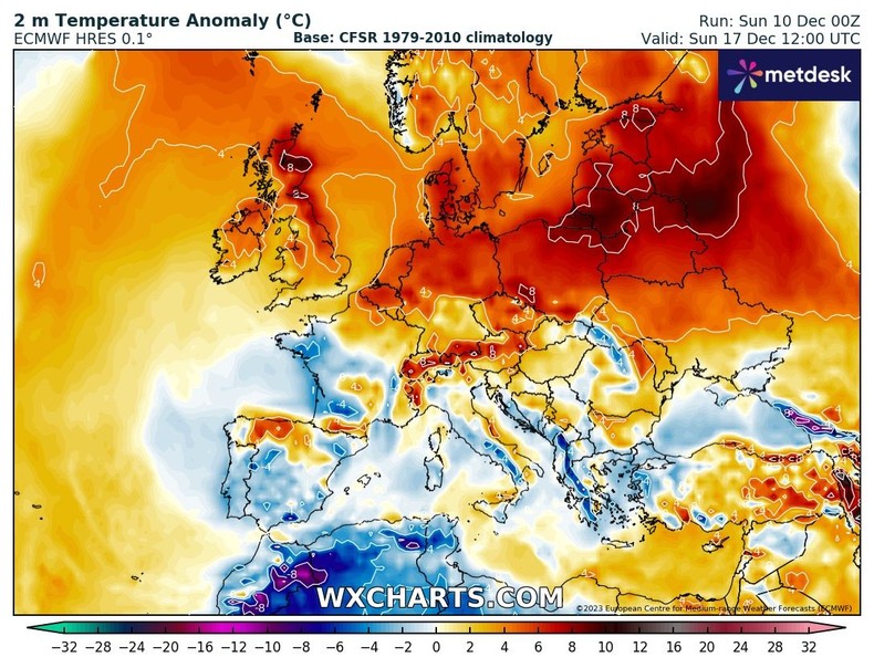 Temperatury w Polsce przekroczą normę o ok. 5-8 st. C