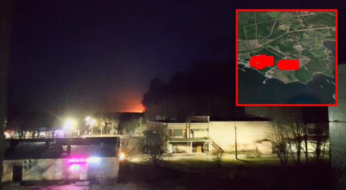 atak dronów Primorsk wojna w Ukrainie Rosja