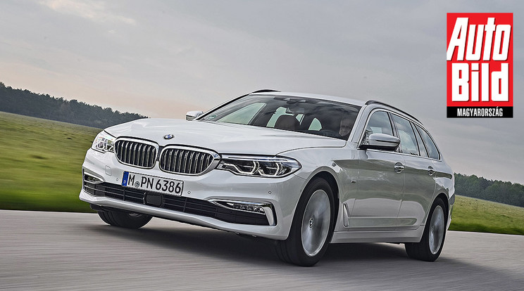 A BMW megmutatta, miben tér el az 5-ös Touring verziónak a hátulja a képen szereplő régebbi generációtól / Fotó: Auto Bild