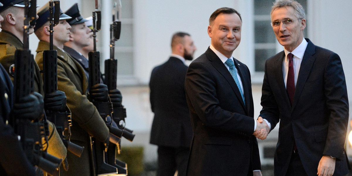 Andrzej Duda i Jens Stoltenberg