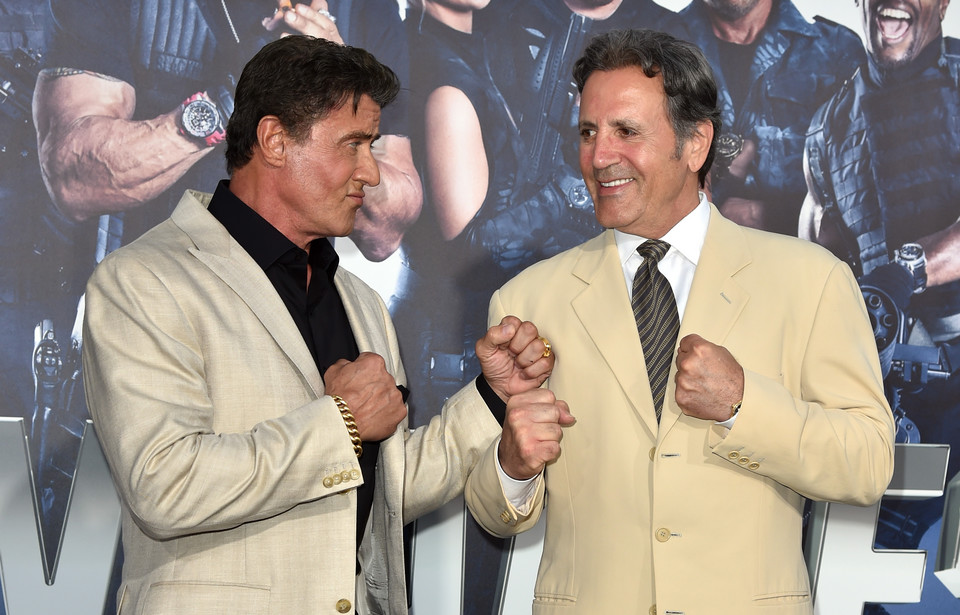 Frank Stallone (z prawej), brat Sylvestera