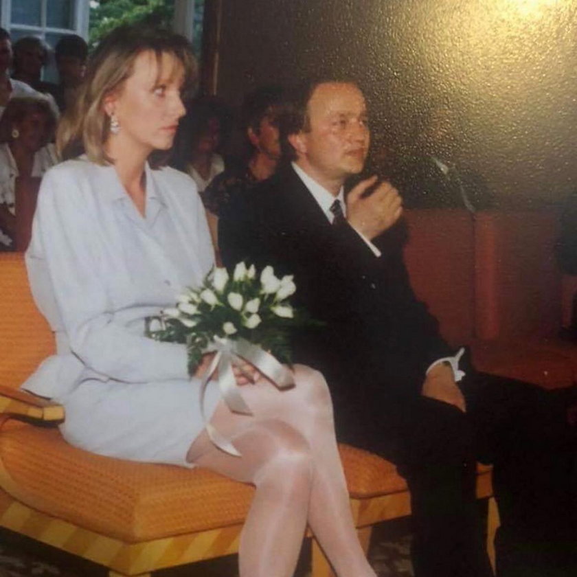 Mariola Bojarska-Ferenc z mężem