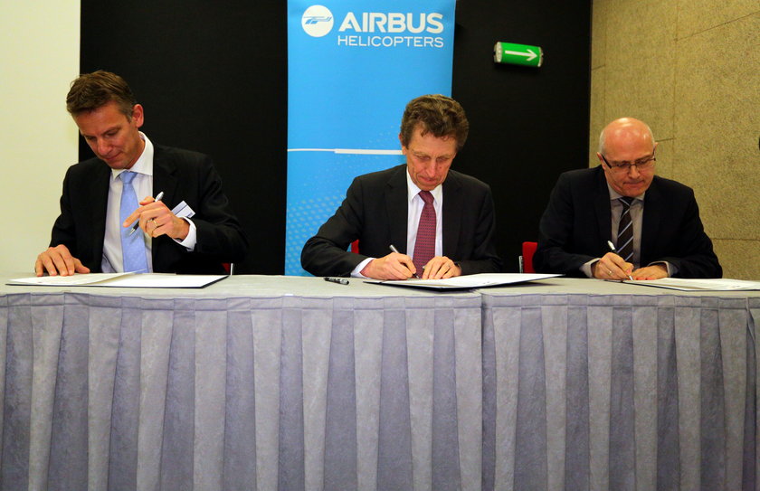 podpisani eumowy o współpracy Airbus Helicopters, Ambasada francji i Politechnika Łódzka