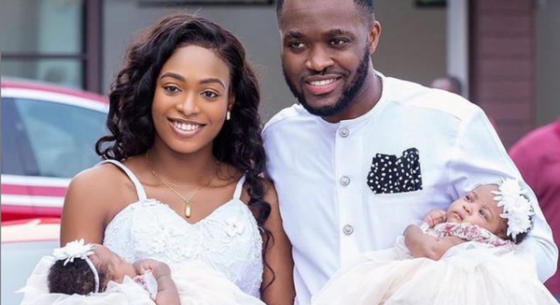 Kennedy Osei and Tracy’s adorable twins' outdooring