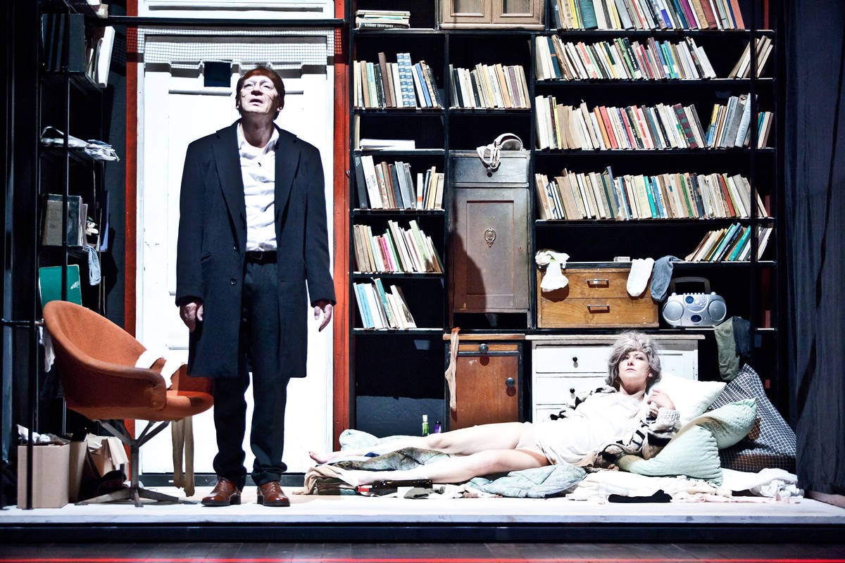 Spektakl "Wycinka" Krystiana Lupy w Teatrze Polskim we Wrocławiu