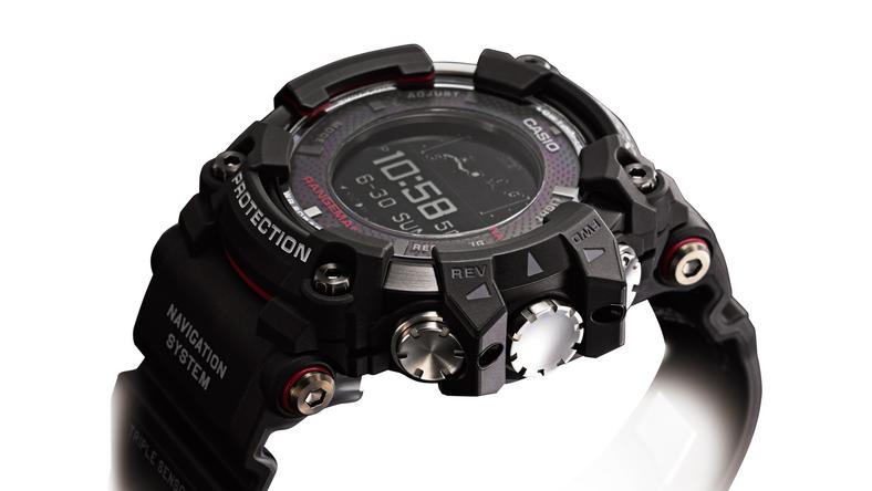 GPR-B1000 Rangeman jest jednym z najlepiej wyposażonych zegarków G-Shock. Ma nawet wbudowany odbiornik GPS 