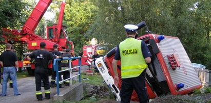 Wypadek wozu strażackiego. Kierowca był pijany?