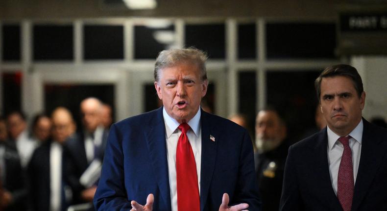 Donald Trump in Manhattan criminal court.ANGELA WEISS/POOL/AFP via Getty Images