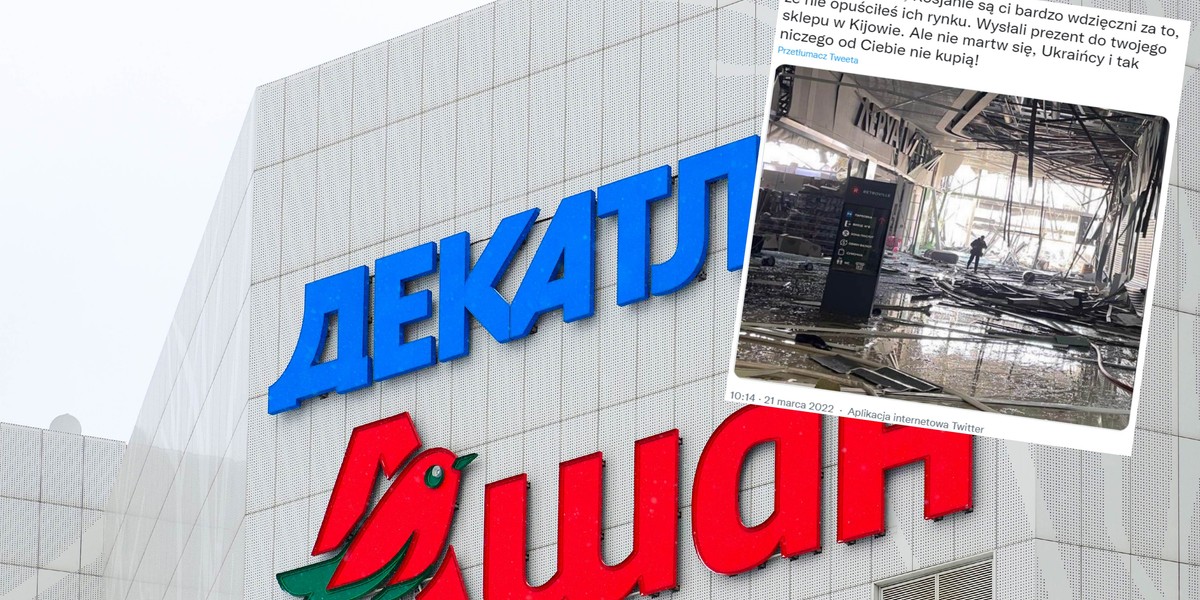 Decathlon, Auchan i Leroy Merlin to marki jednej grupy należącej do francuskiej rodziny Mulliez. Ta nie wycofała swoich aktywów z Rosji, a nawet nie zawiesiła działalności w związku z wojną.