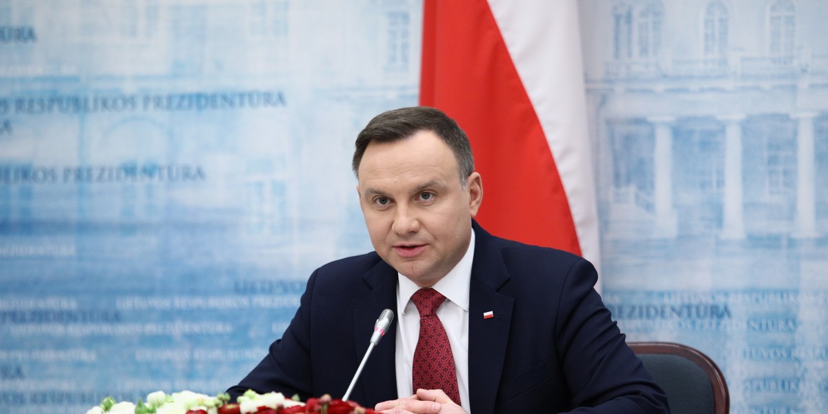 Prezydent Andrzej Duda bierze udział w uroczystościach 100-lecia niepodległości Litwy