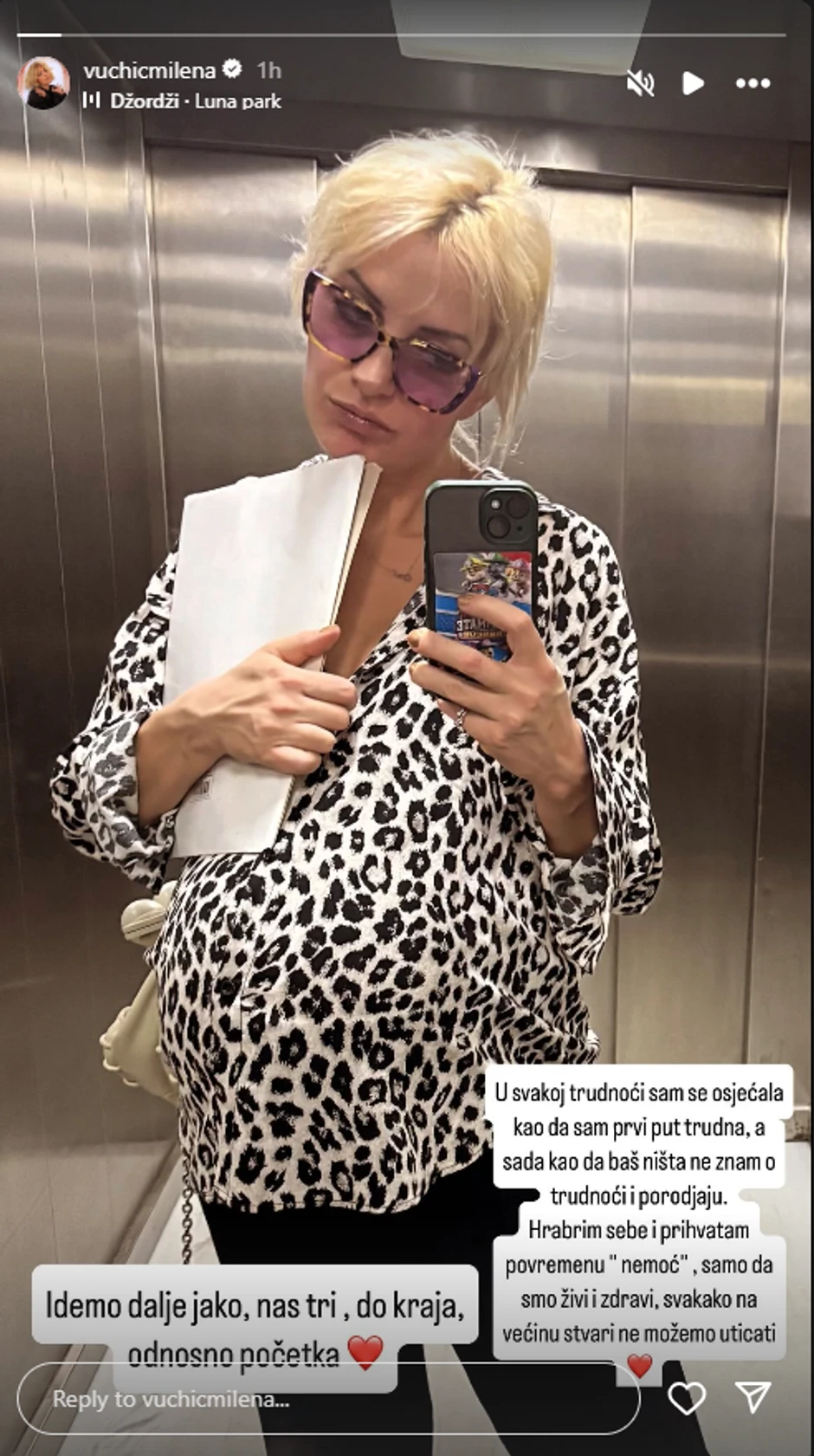 Milena Vučić o porođaju i trudnoći