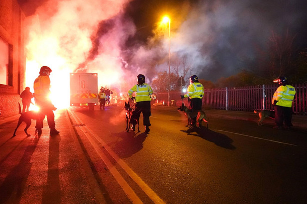 Burdy, wywołane przez kibiców Legii w Birmingham