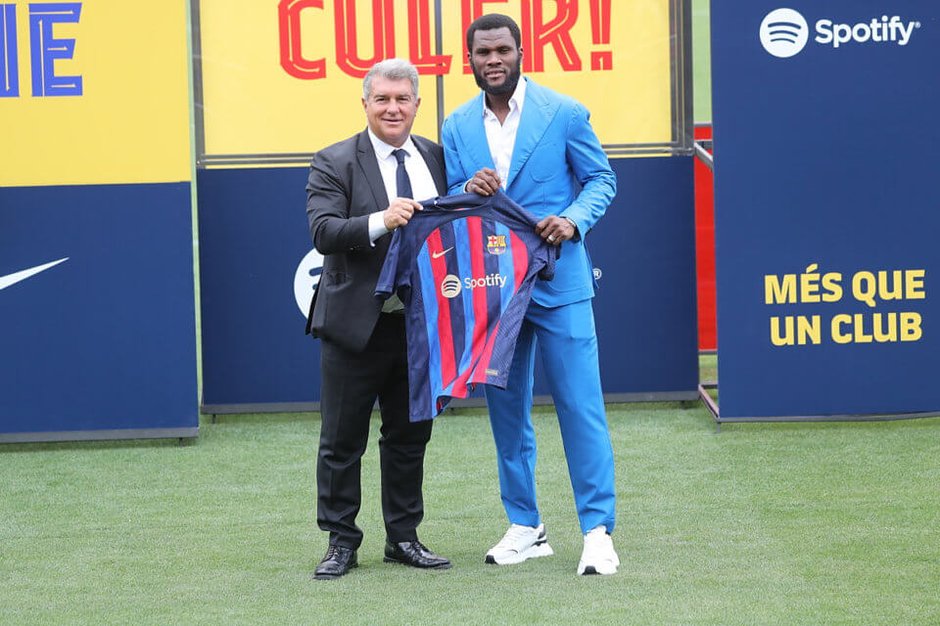 Joan Laporta i Franck Kessie