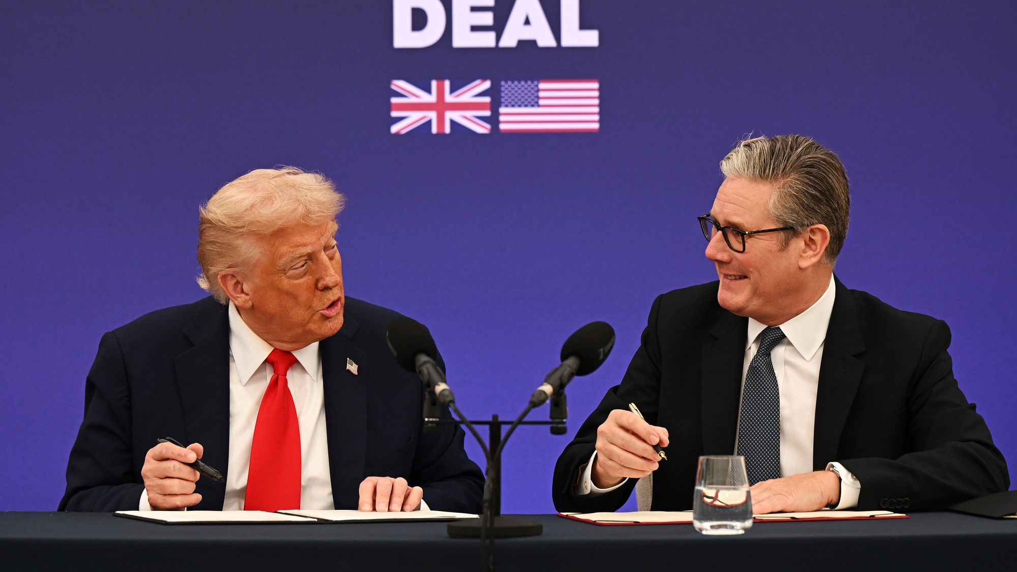 Prezident Donald Trump a britský premiér Keir Starmer.