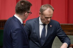 Szymon Hołownia i Donald Tusk