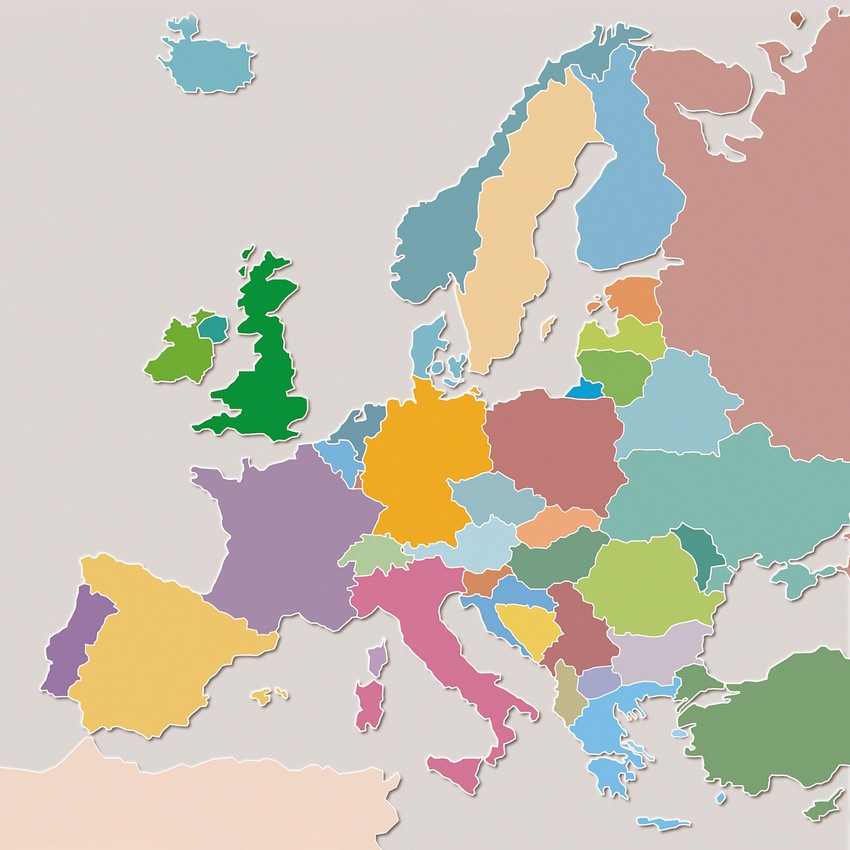 Mapa Evrope