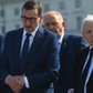 Jacek Sasin, Mateusz Morawiecki i Jarosław Kaczyński